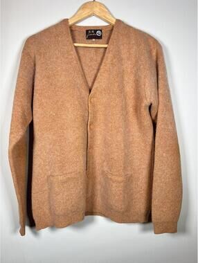 Vintage Panda Cardigan Sweater Women's Size 40 (Large) Angola and Lambs Wool
